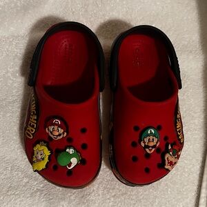 Crocs Disney Pixar Cars Lightning McQueen Kids Racing Hero Super Mario Charms